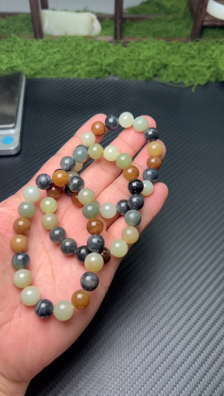 未镶嵌手串和田玉若羌微色差卡10多样性发货拍一发一