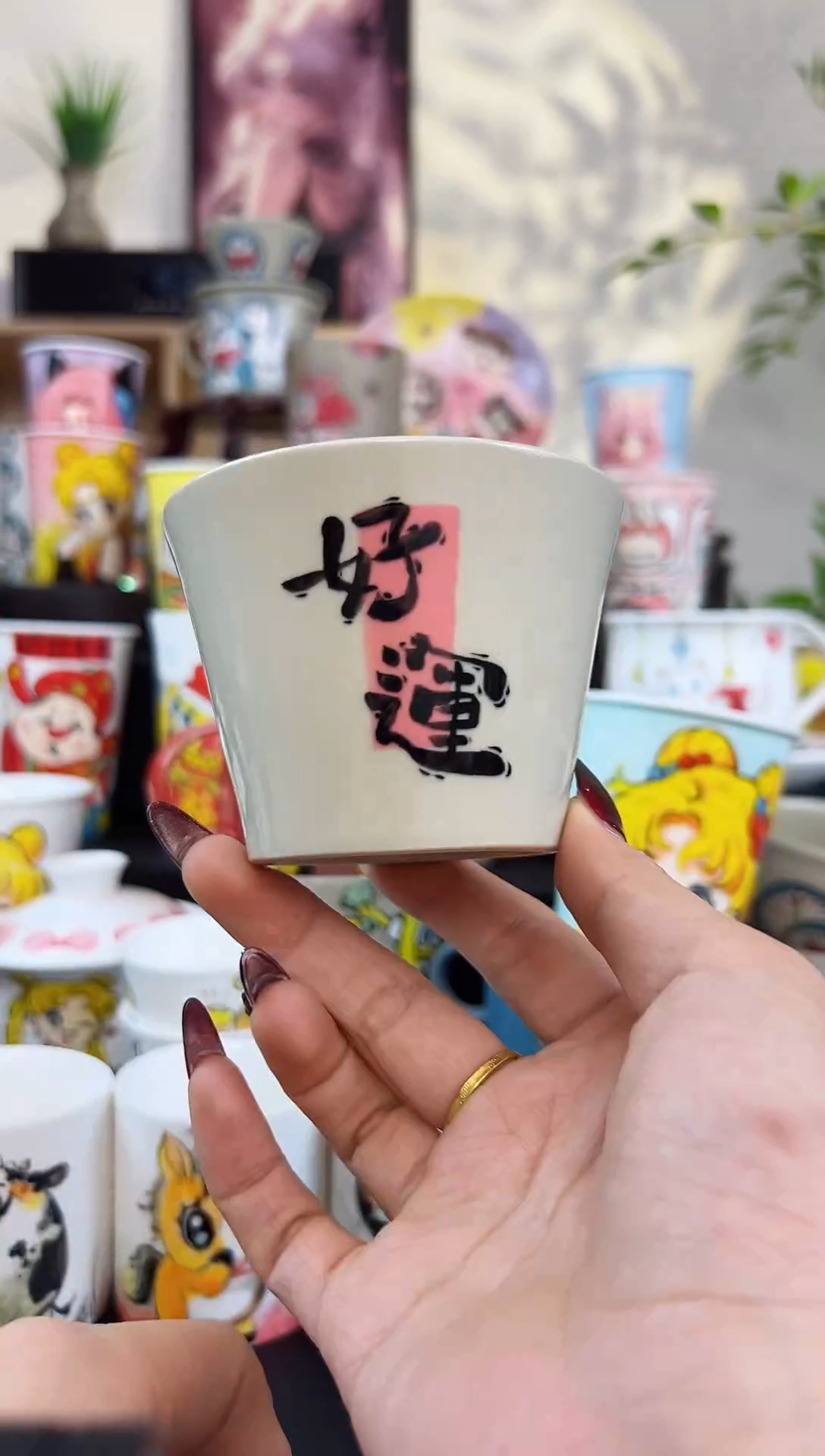 【闪购商品】摆件笙笙漫 手工手工陶瓷杯杯