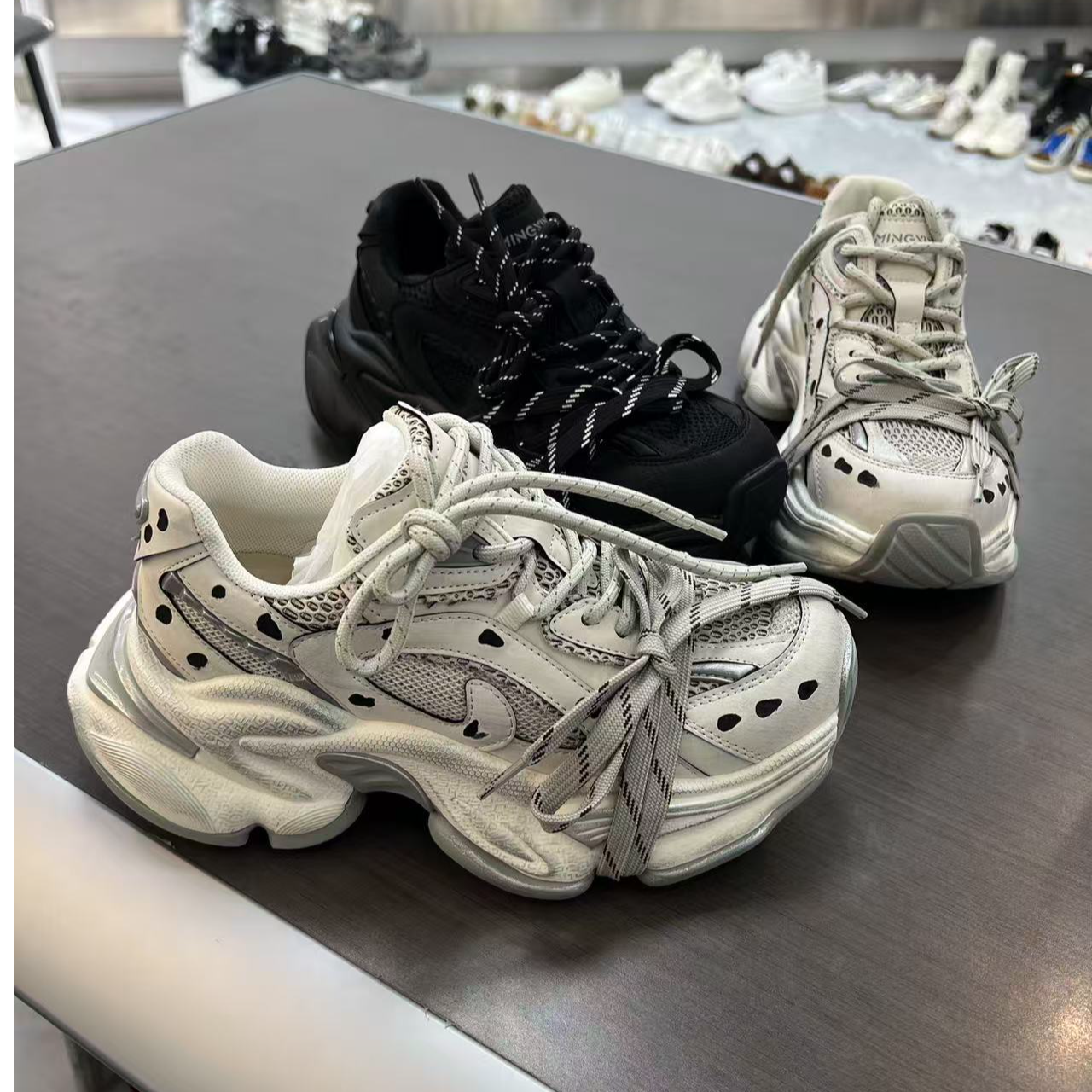 【欧货潮鞋】大牌四季款透气女鞋ins老爹鞋厚底休闲运动鞋跑步鞋潮