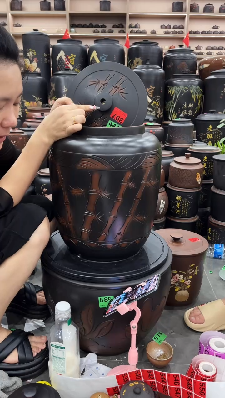 罐瑕疵水缸 竹子20升  397