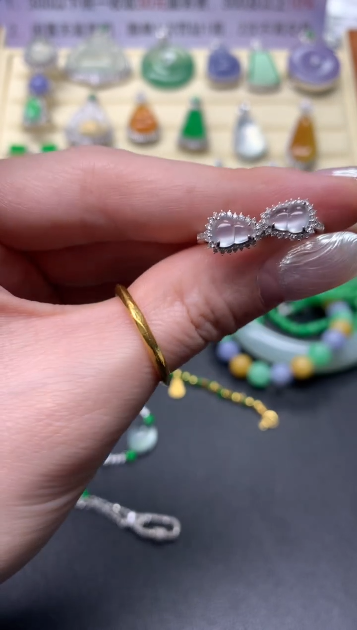 【闪购商品】翡翠耳饰18K金镶嵌耳饰|2800+280