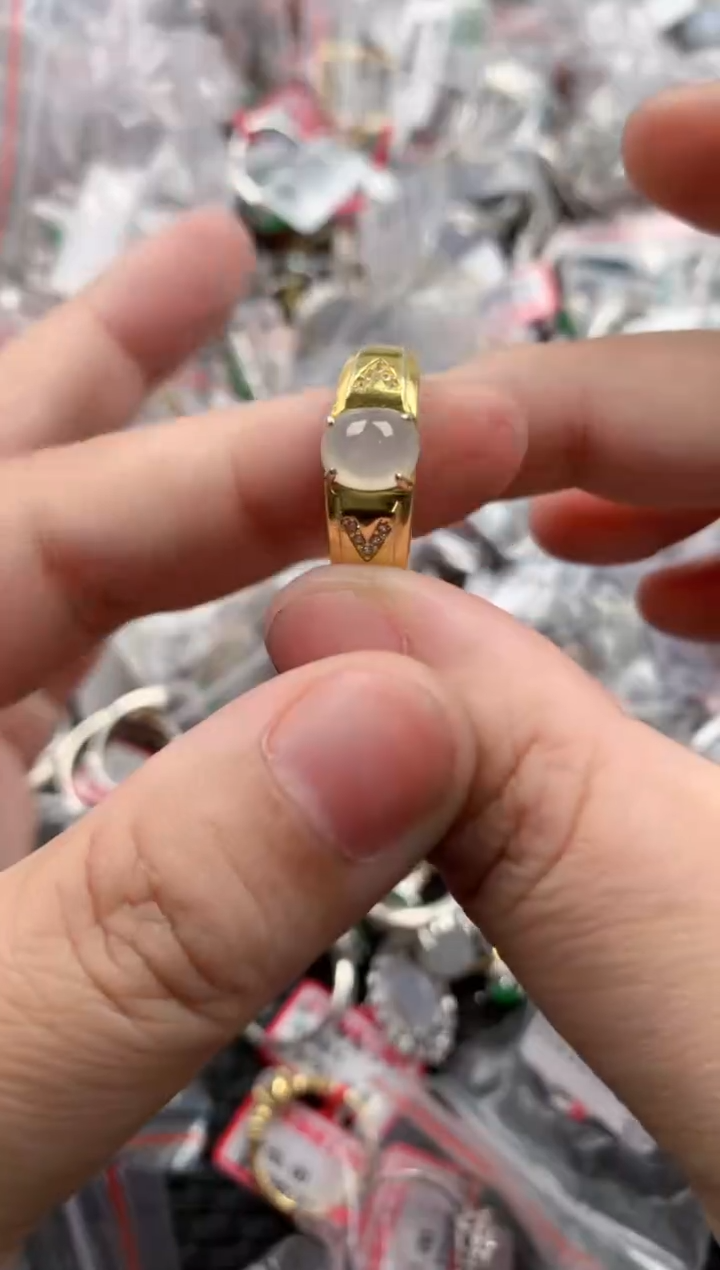 银S925镶嵌戒指翡翠11  11   1