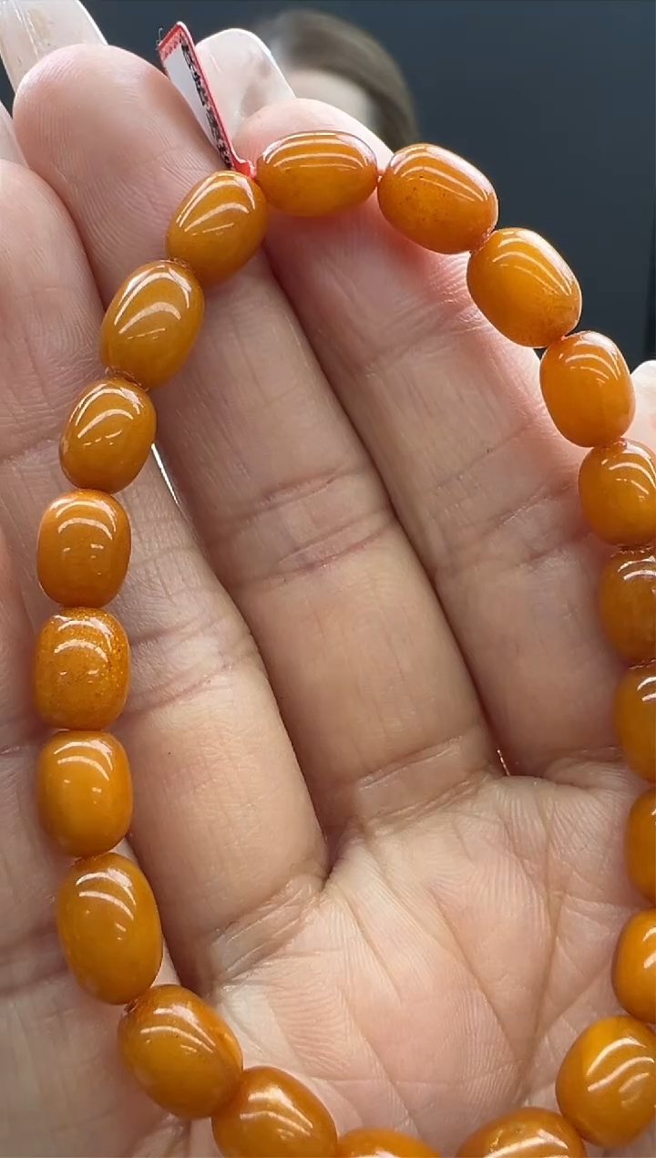 【闪购商品】琥珀手链未镶嵌88秒拍号
