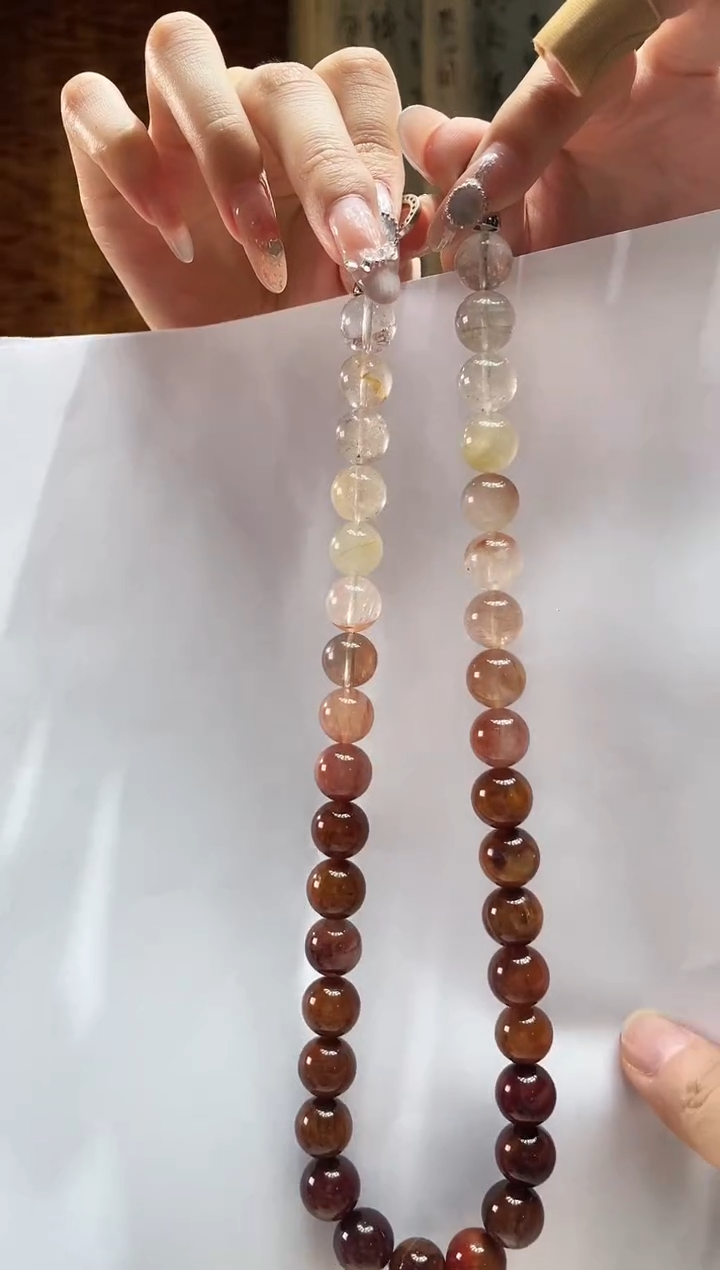 项链未镶嵌水晶兔毛美拉德项链