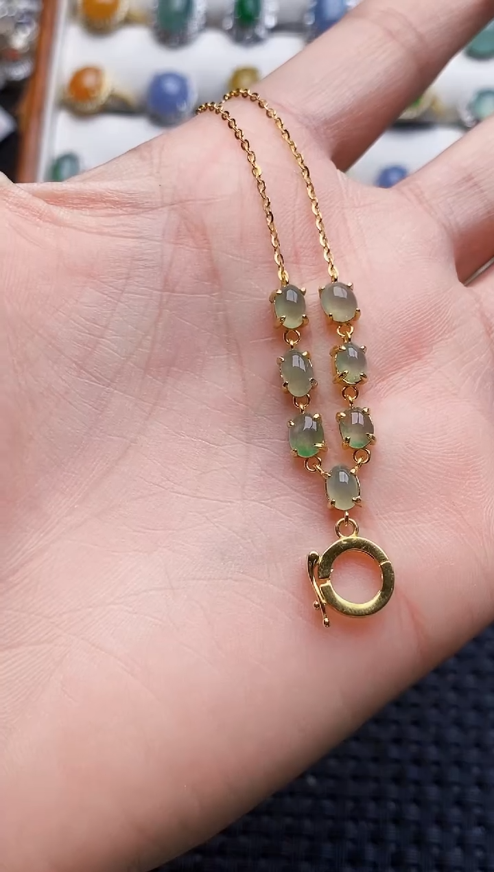 银S925镶嵌戒指翡翠3057