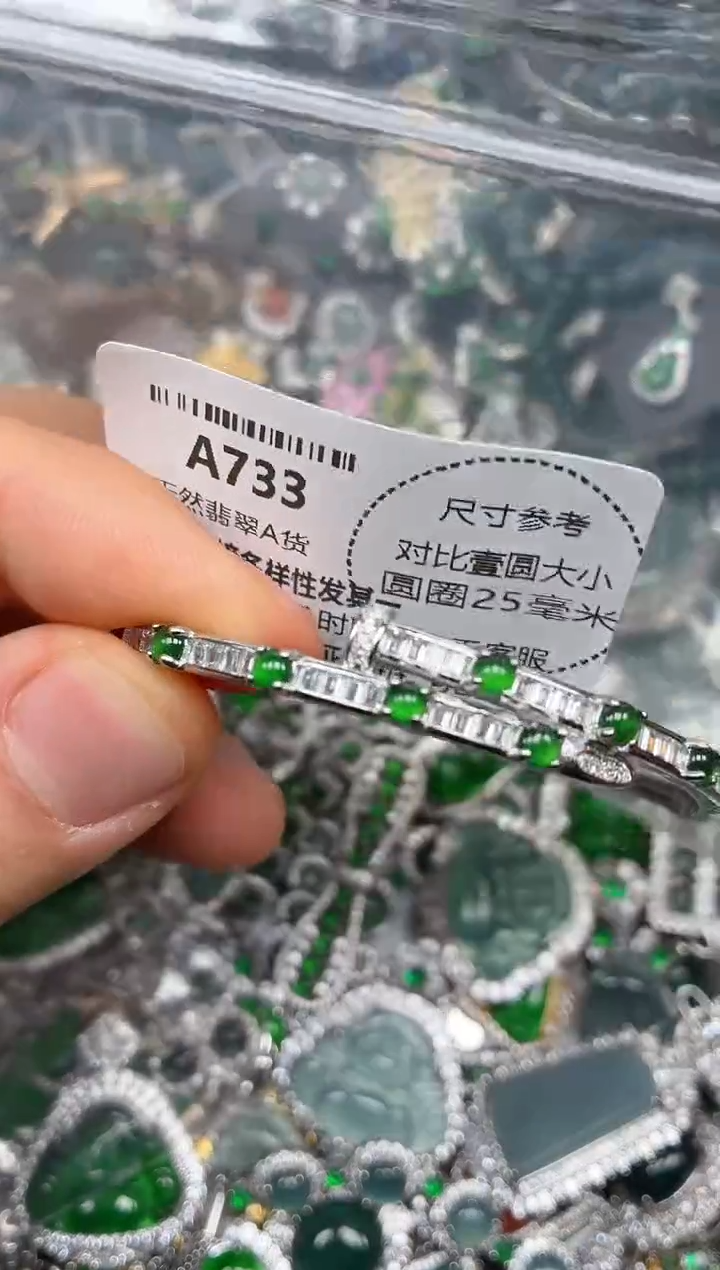 颈饰未镶嵌翡翠A733手镯