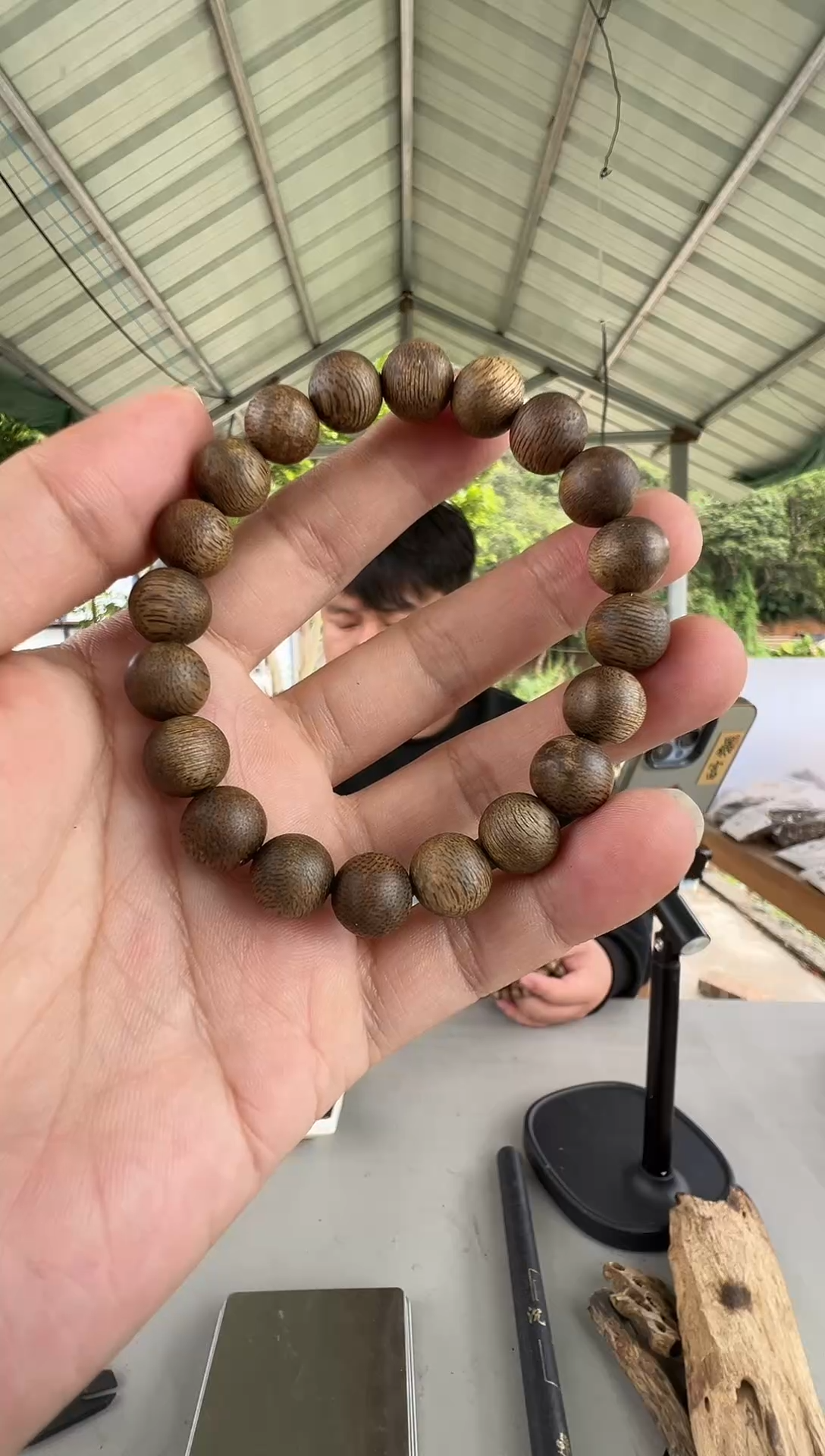 沉香沉香碎屑1.0圆珠单圈金沙叶惠州多样性发一