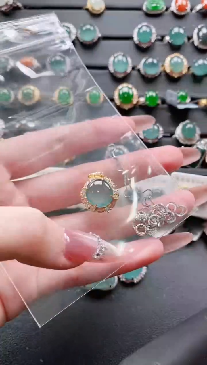 【闪购商品】翡翠戒指银S925镶嵌11111111