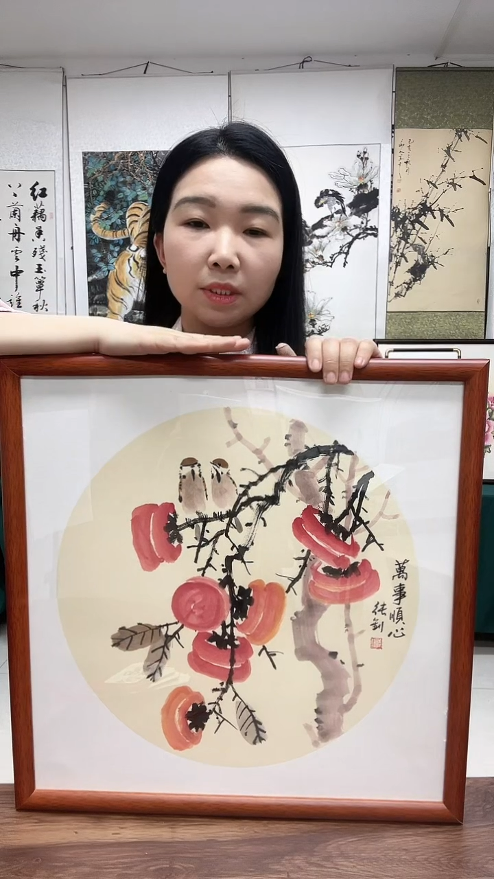 国画实木画框顺丰包邮53*53