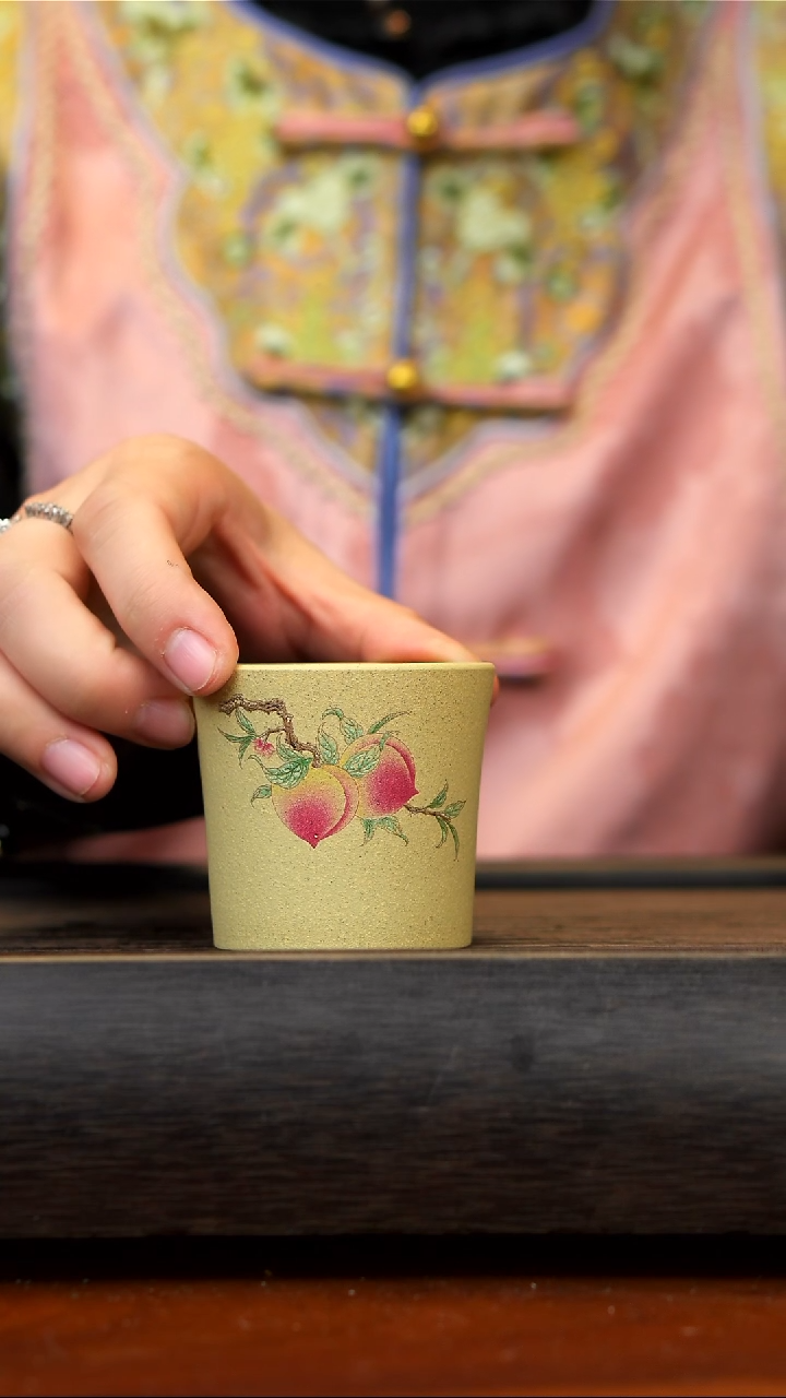 【闪购商品】紫砂茶壶宜兴紫砂 寿桃杯