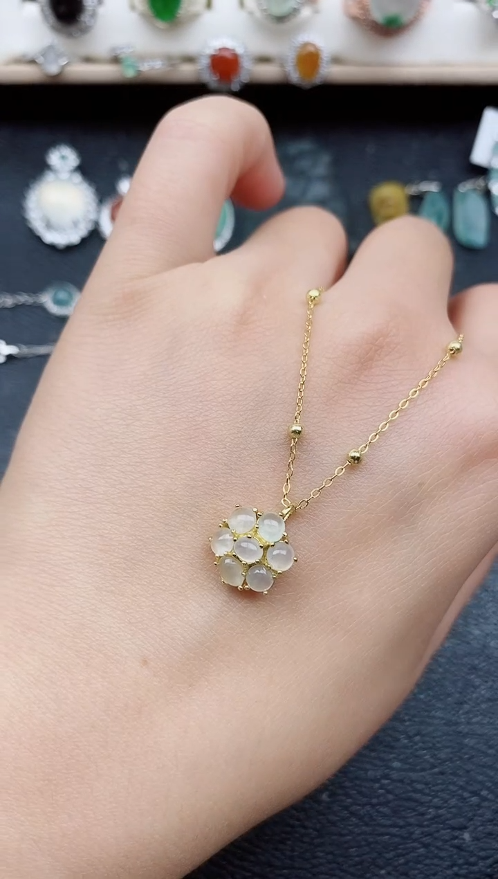 【闪购商品】翡翠戒指银S925镶嵌11111