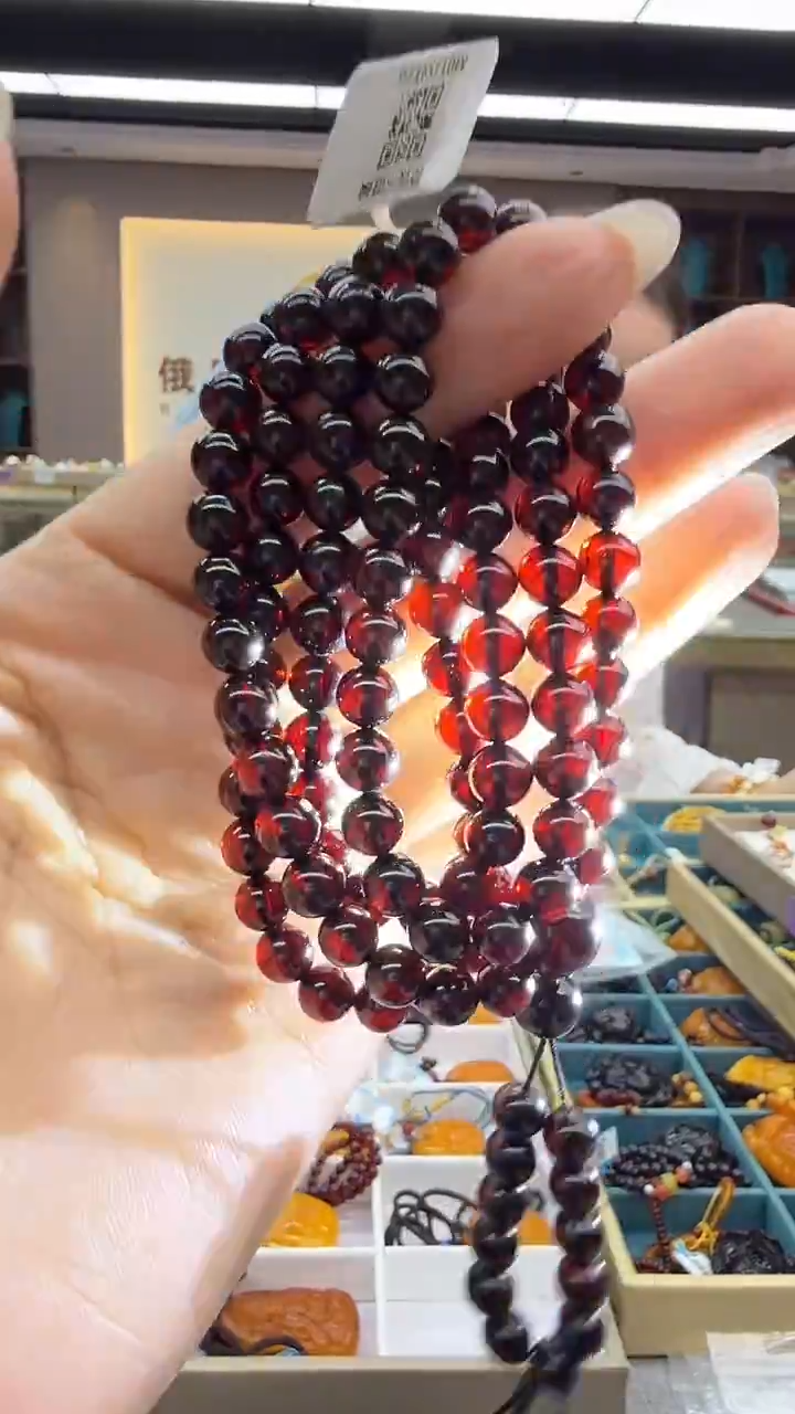 手链琥珀未镶嵌92秒拍号 假一罚三 