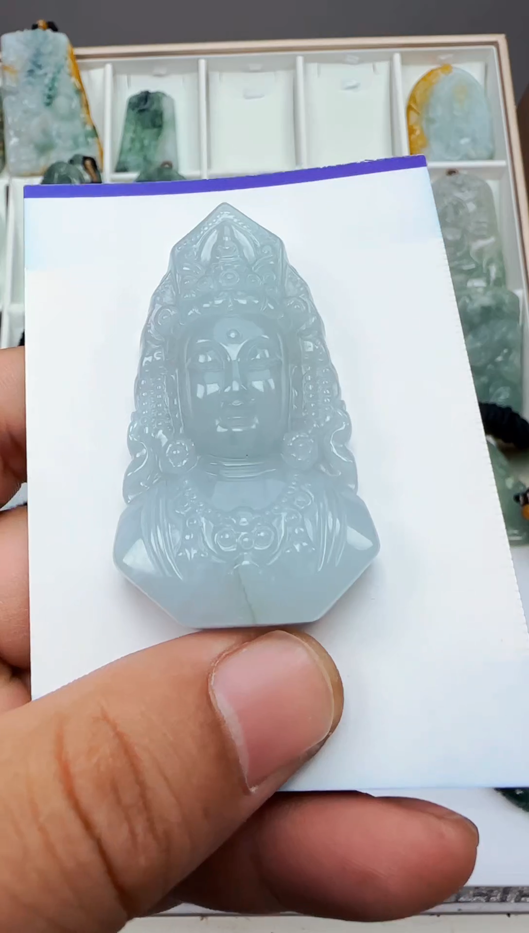 【闪购商品】翡翠颈饰未镶嵌缅甸天然A货翡翠