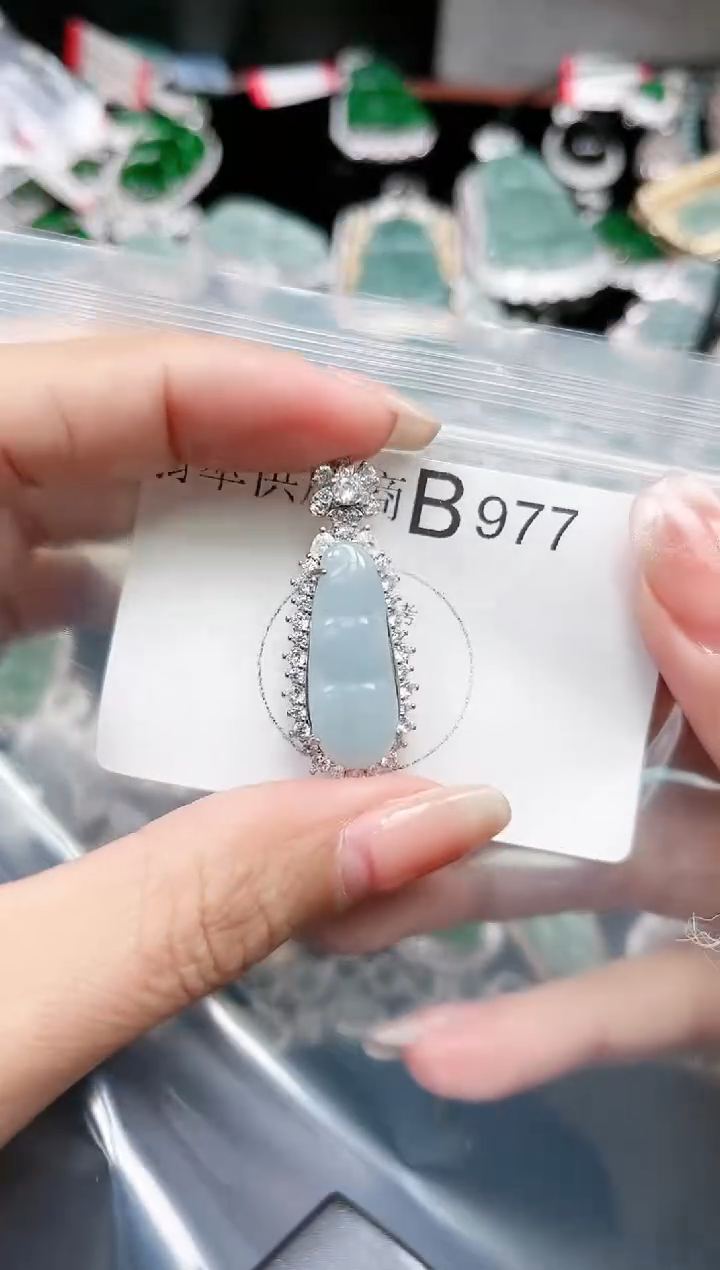 【闪购商品】翡翠颈饰未镶嵌977赠皮绳