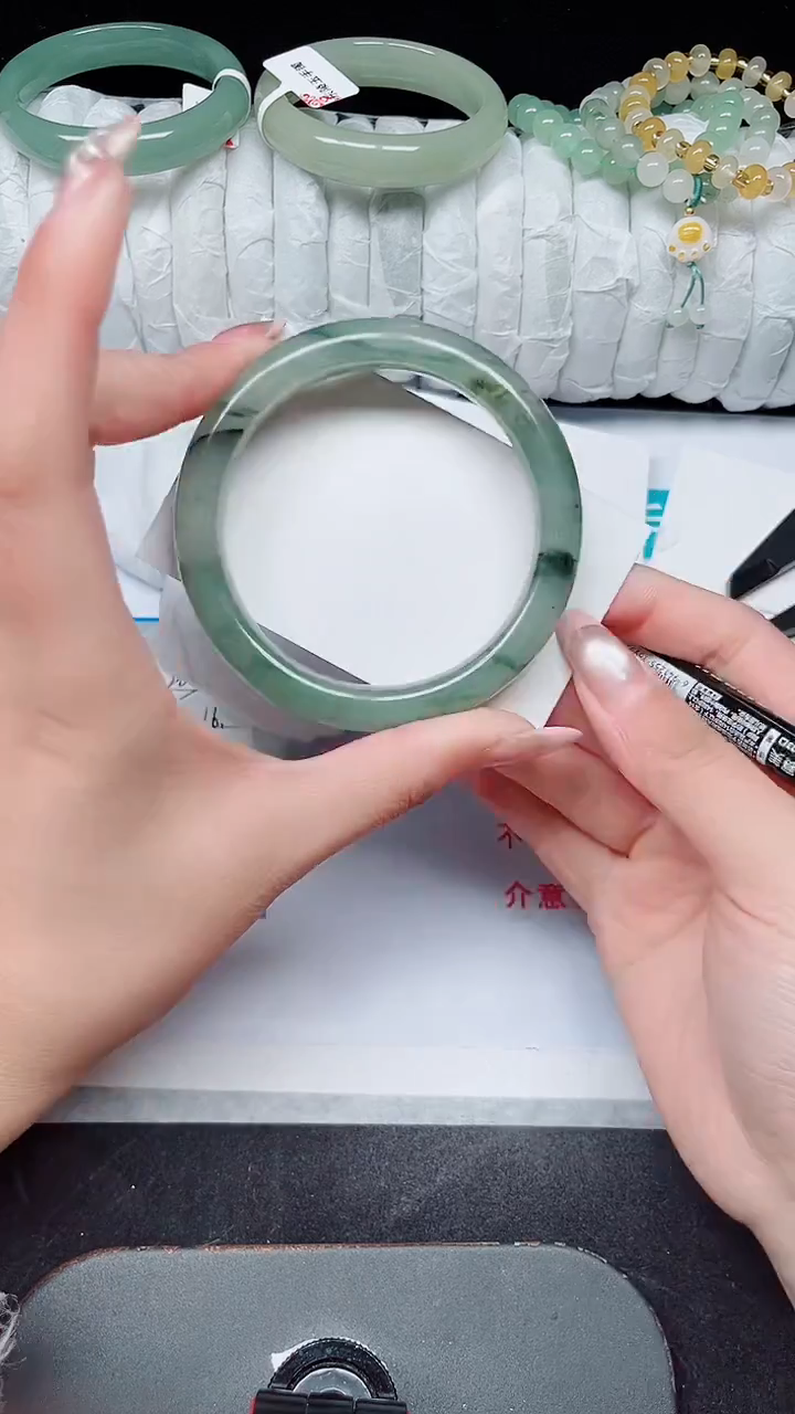 未镶嵌手镯石英质玉264-59/60