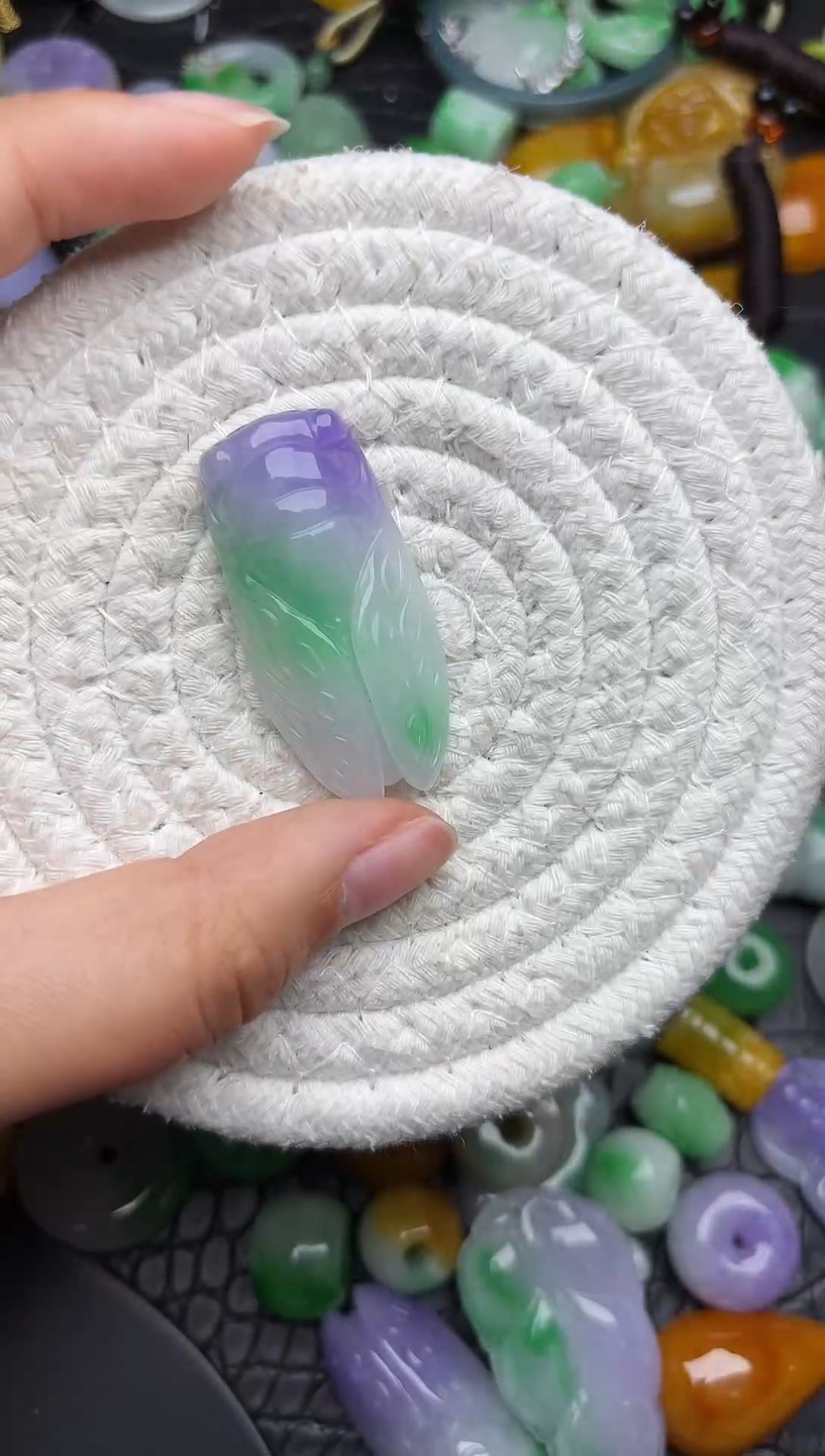 颈饰未镶嵌翡翠缅甸翡翠吊坠