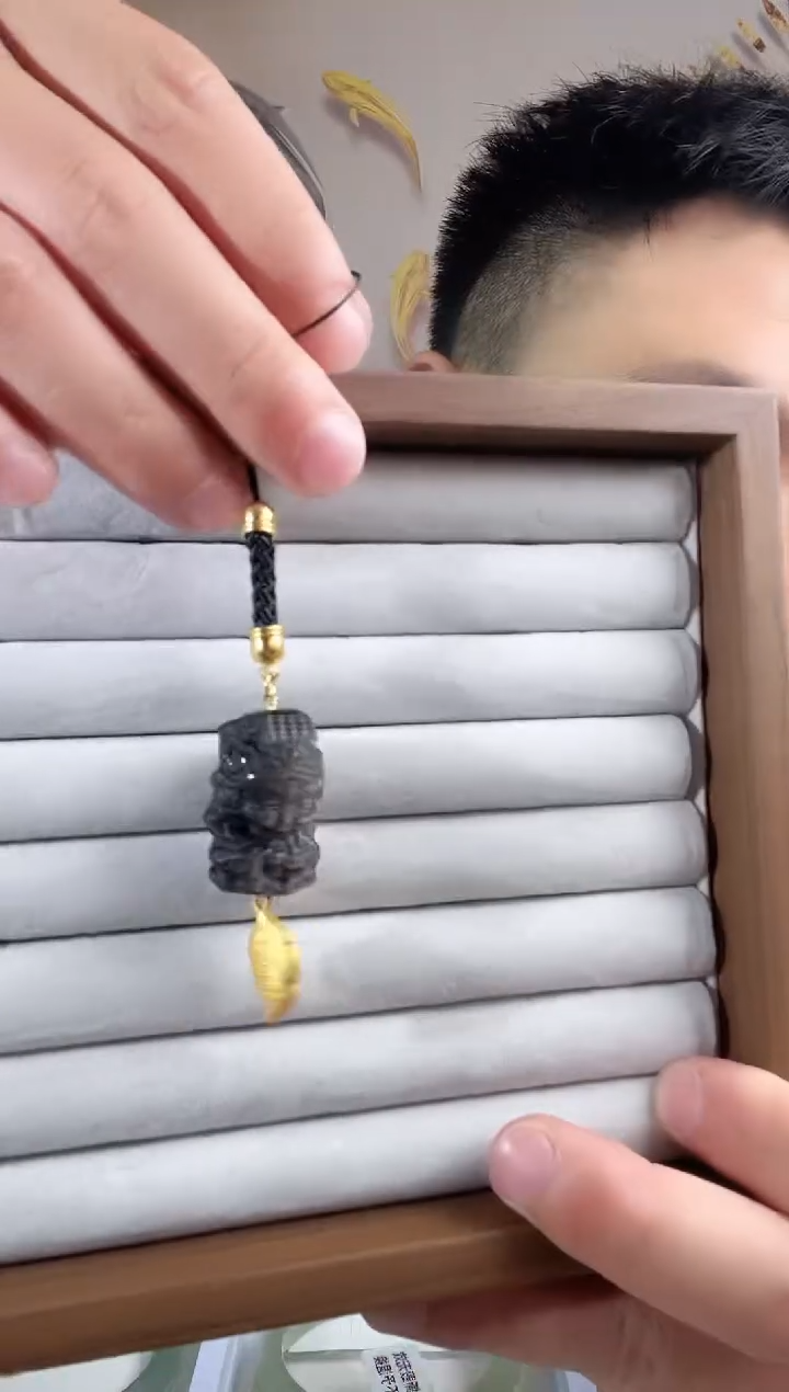 【闪购商品】黑曜岩未镶嵌车挂KT25030506