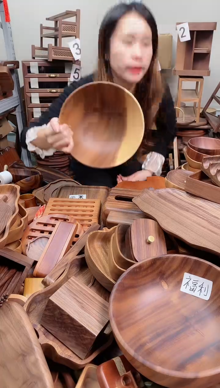 木  南美胡桃木碗24*9cm  A