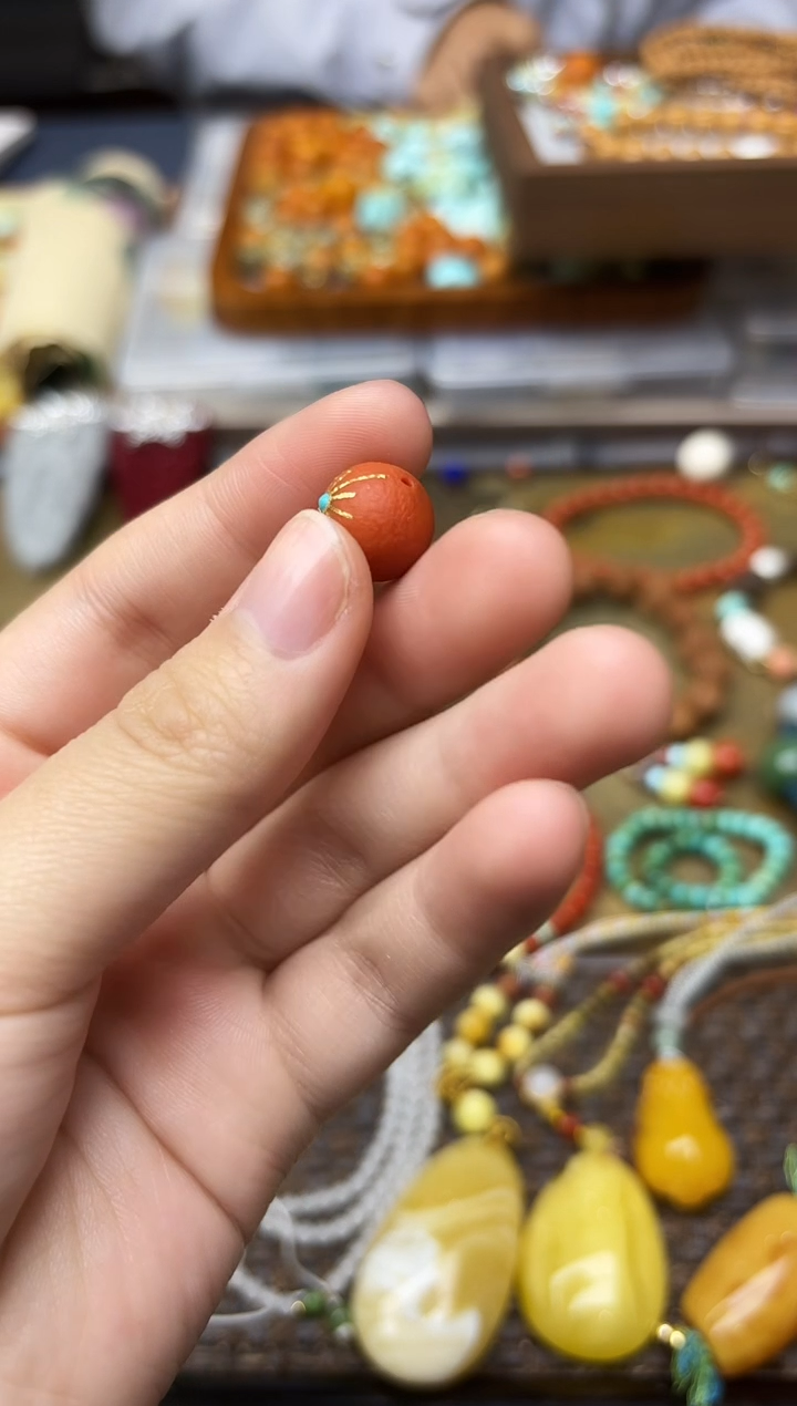 未镶嵌南红玛瑙挂件南红单珠配饰12mmJDL