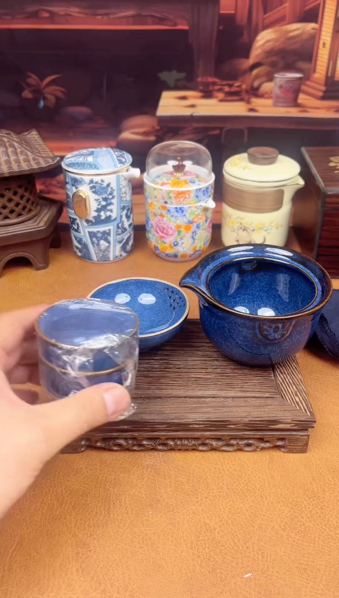 【闪购商品】陶瓷茶具摆件茶叶罐