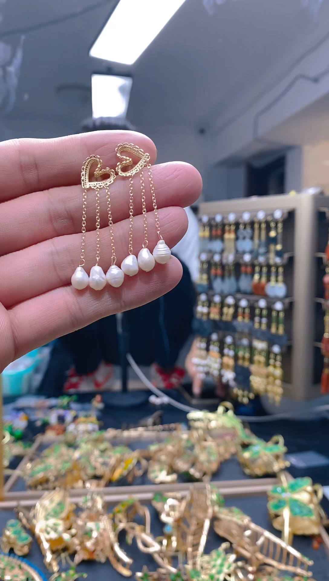 【闪购商品】淡水珍珠耳饰合金0219珍珠饰品