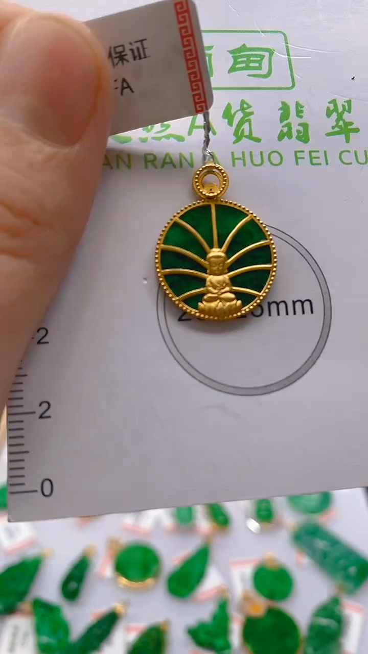 【闪购商品】翡翠颈饰18K金镶嵌新号开播，全场乱卖