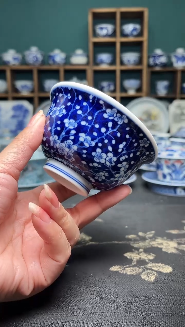 景德镇龙御陶瓷高温陶瓷茶具冰梅主人杯容量100CC