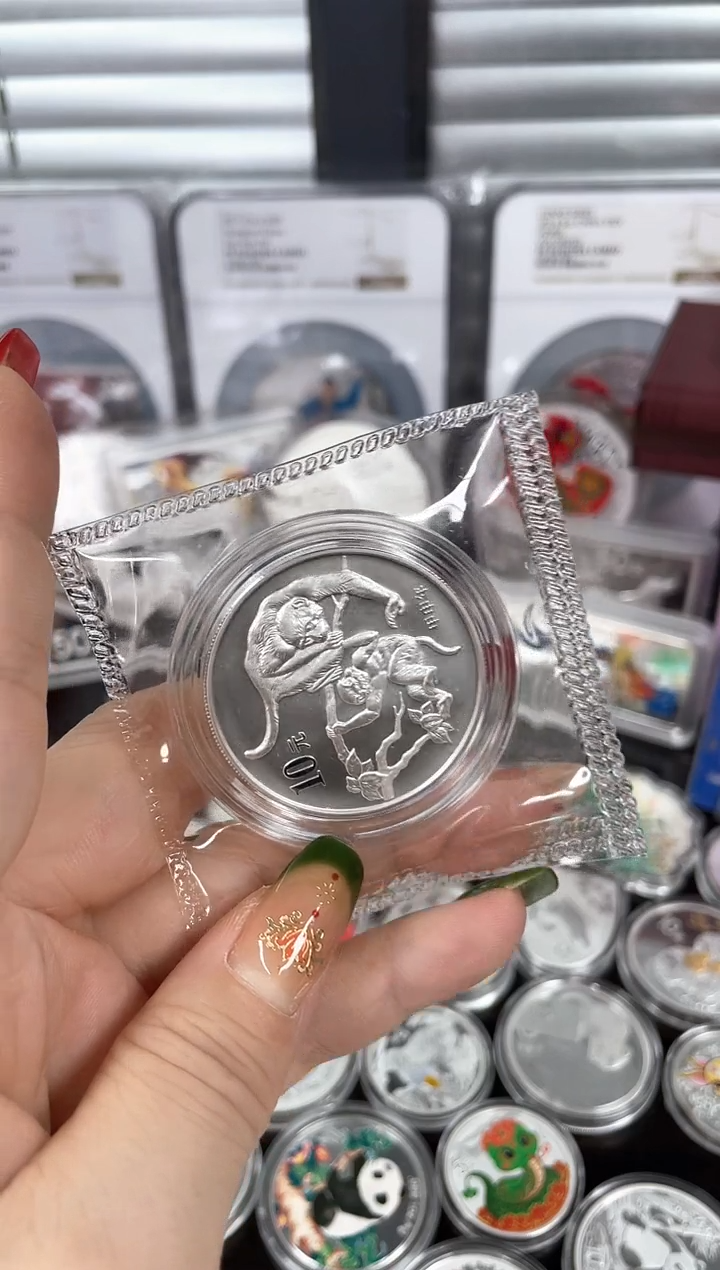 纯银2004本银猴1盎司带证书