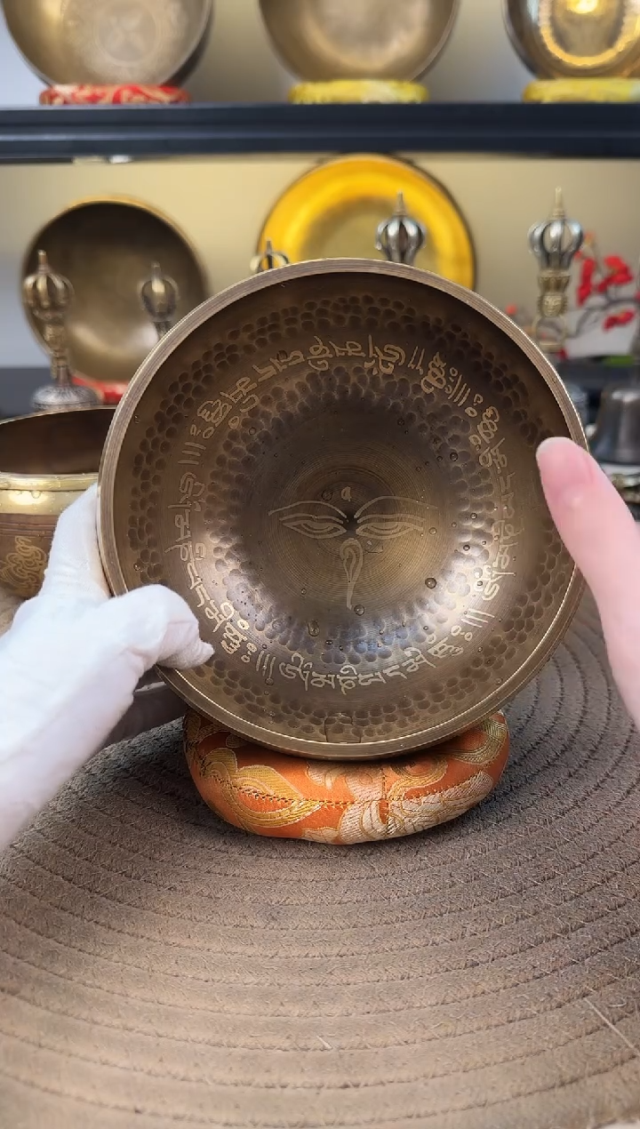 【闪购商品】15cm智慧之眼颂钵 尼泊尔颂钵 