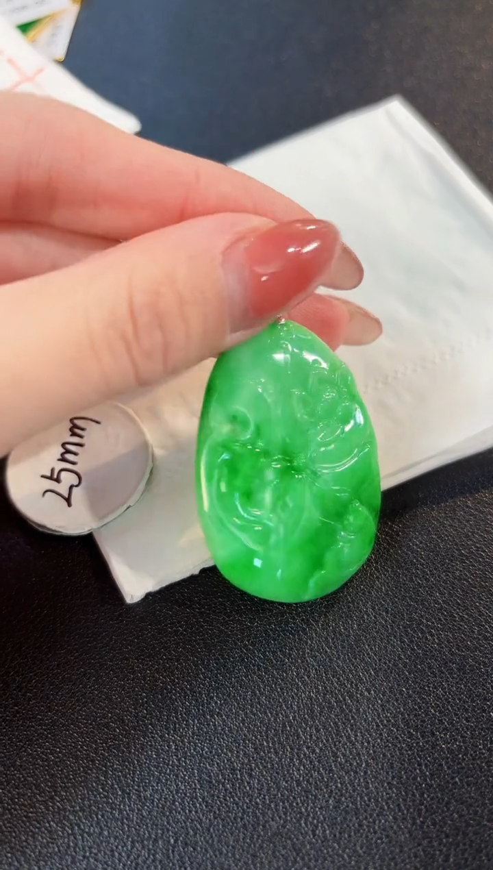 【闪购商品】翡翠颈饰18K金镶嵌缅料A货/支持复检/一件