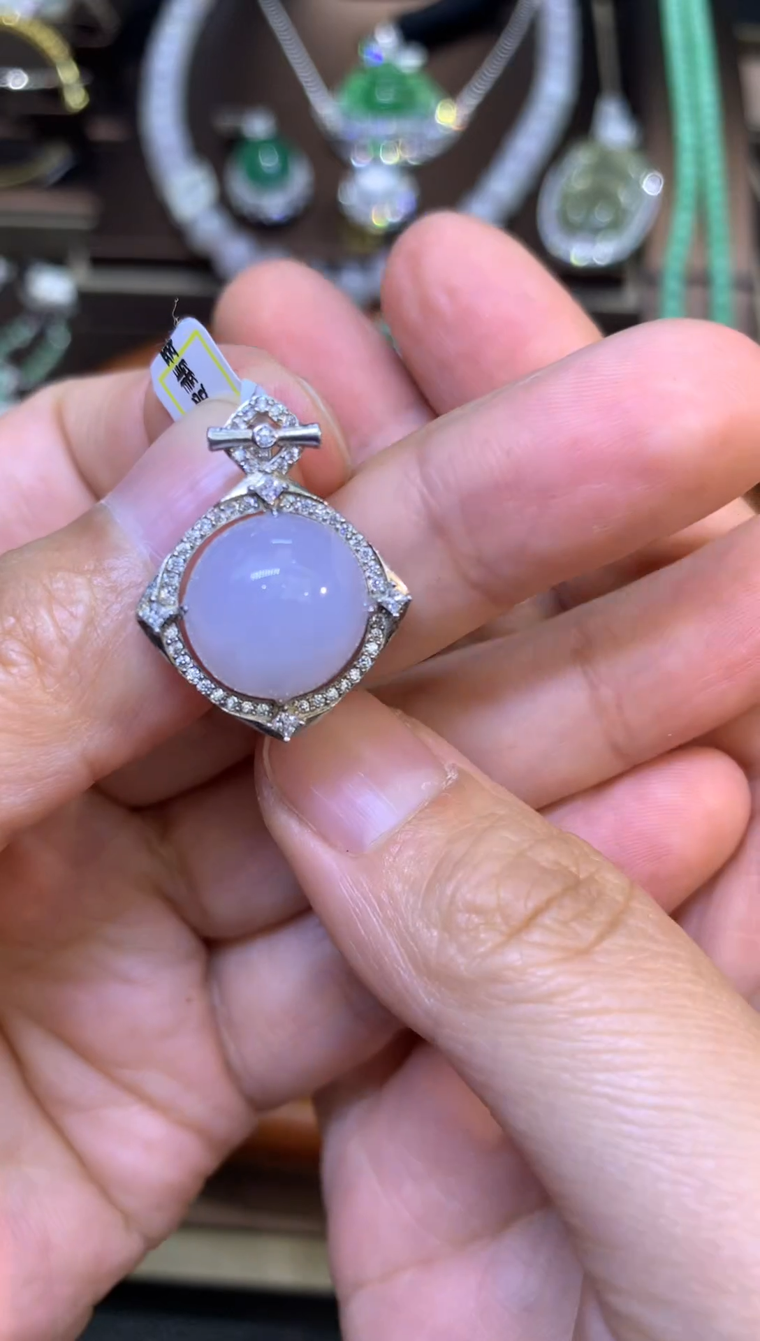 【闪购商品】翡翠颈饰银S925镶嵌11111111