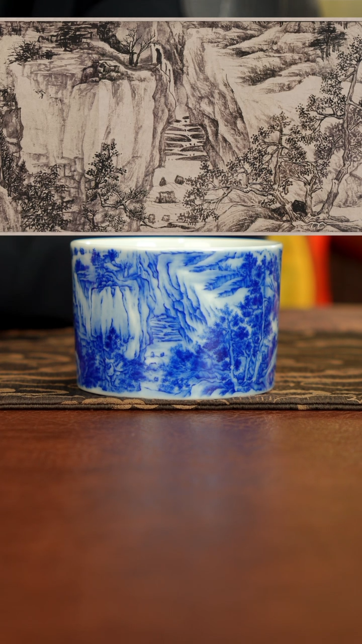 【闪购商品】半山晓野 宋画山水 书画卷 文徵明