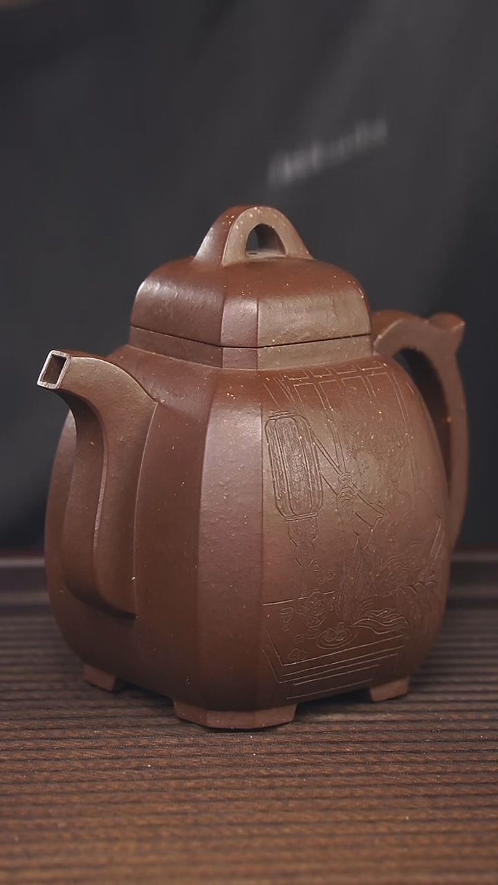 【闪购商品】紫砂茶壶300cc顾氏手工紫砂