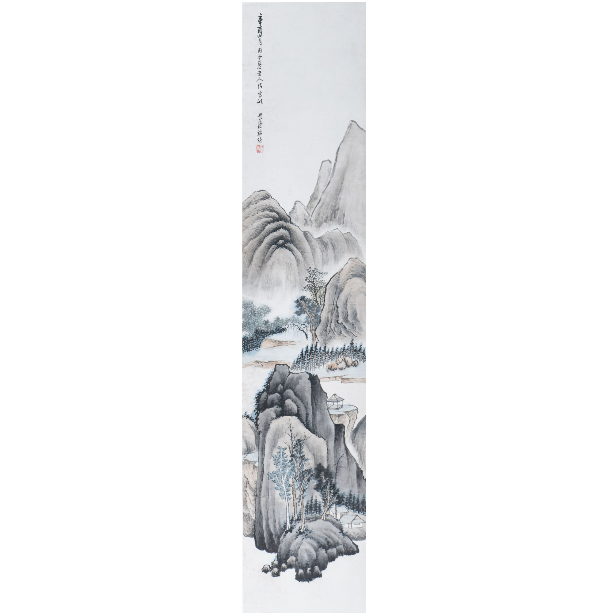 LOT.036林纾【山水】纸本立轴B0502-020镇江文物公司预展