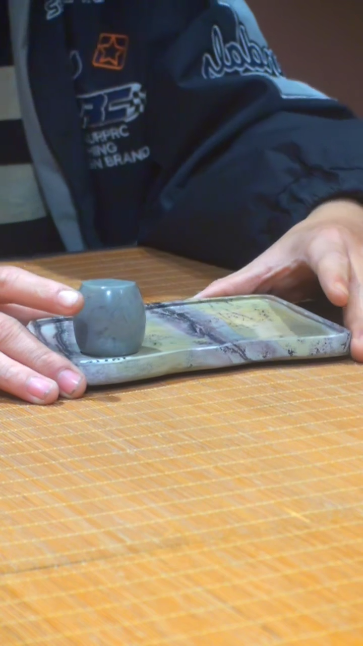 【闪购商品】天然国画石茶具套装
