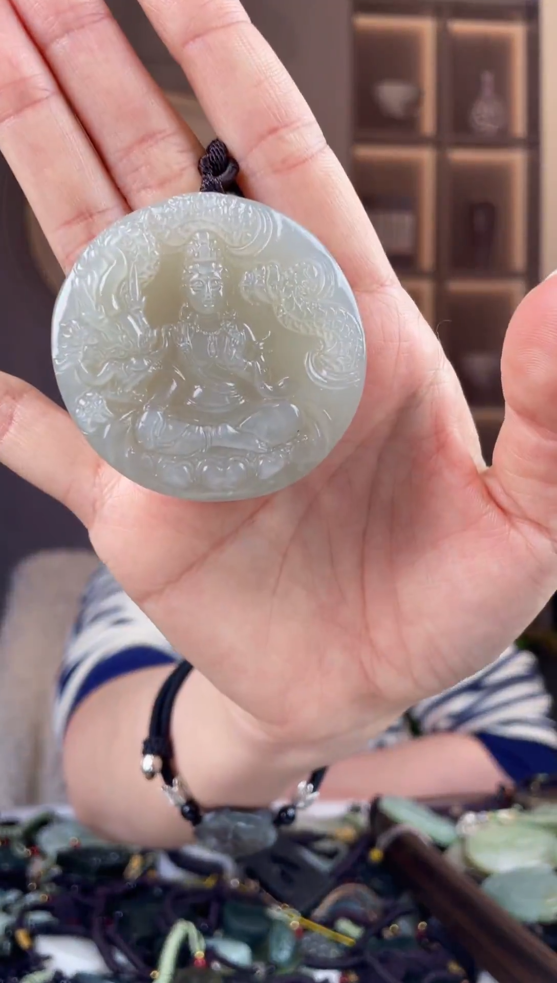 颈饰未镶嵌和田玉拍一发一，多样性发货