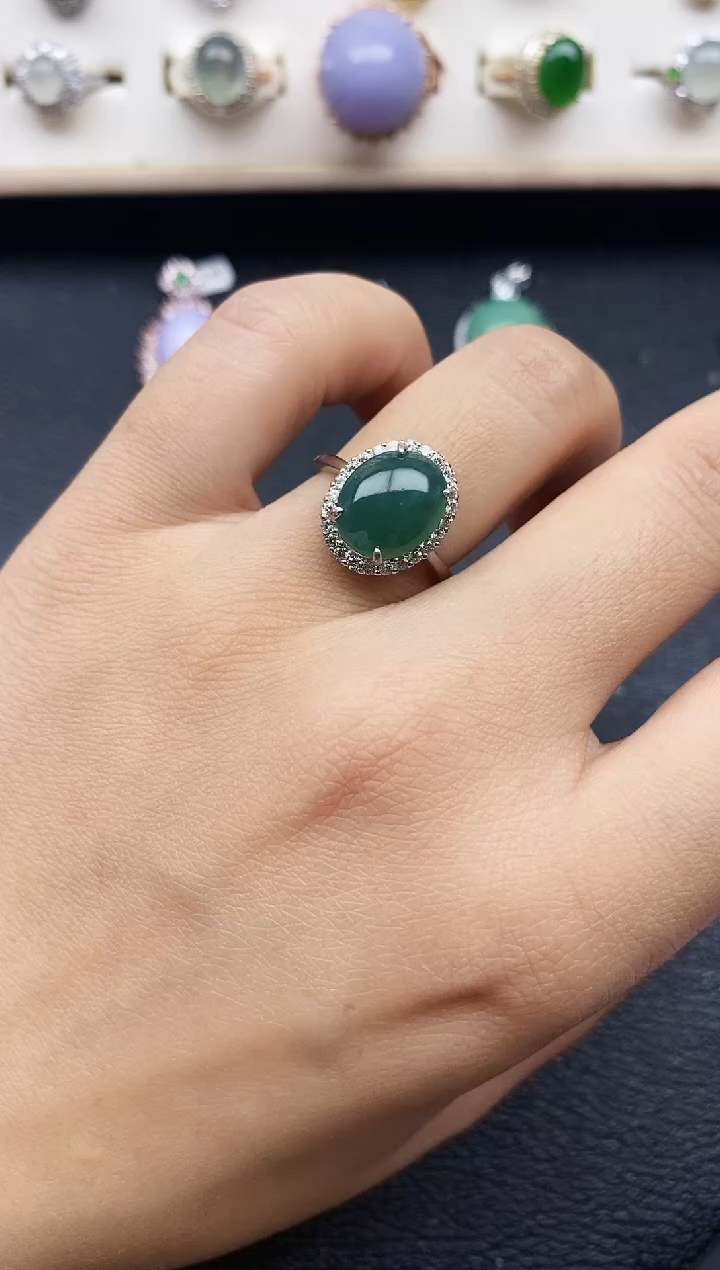 【闪购商品】翡翠戒指银S925镶嵌11111