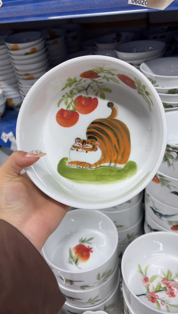 瓷片景德镇高温陶瓷食品级手绘釉中彩-水果篮