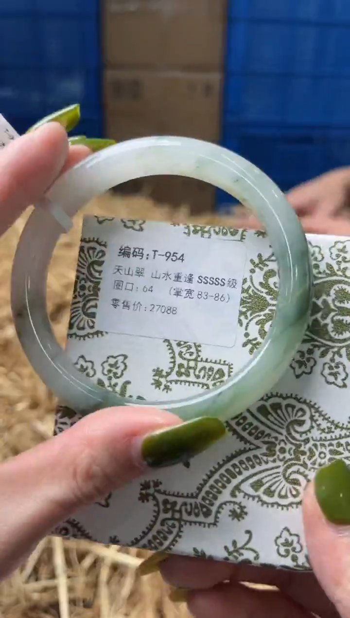 未镶嵌手镯石英质玉T954