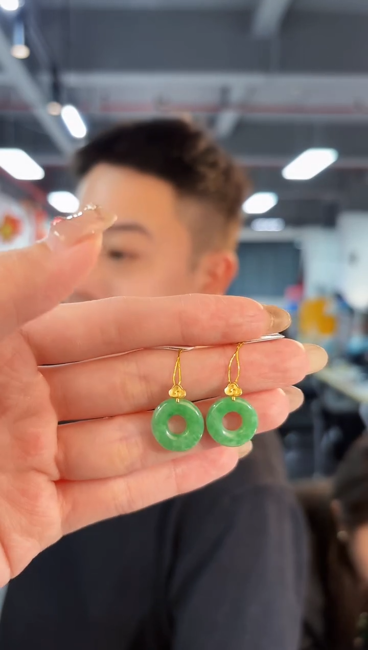 【闪购商品】翡翠颈饰18K金镶嵌缅料A货/多样性发货/一件