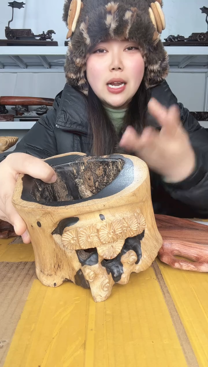 大果紫檀（缅甸花梨）壶**坤50