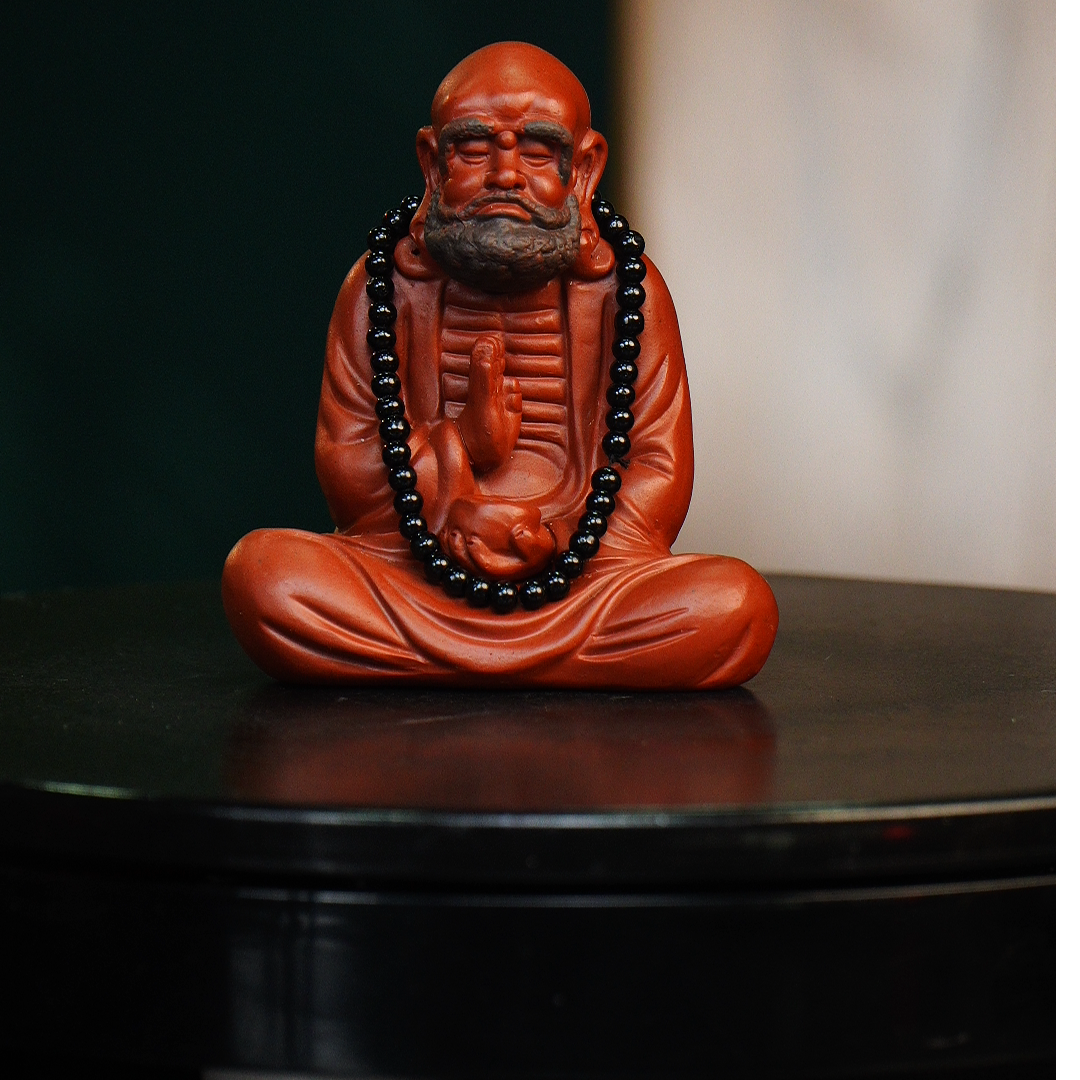 红双色达摩（带佛珠）