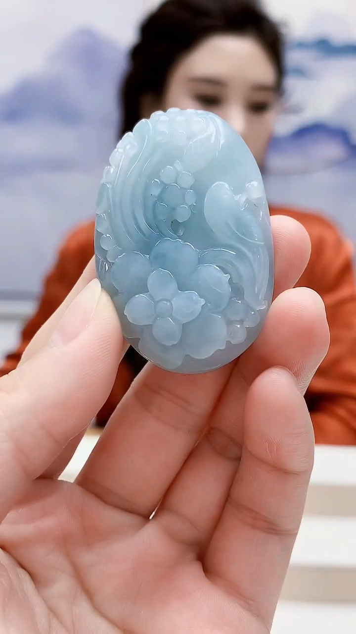 未镶嵌定制翡翠4829lr-毛货挂件26