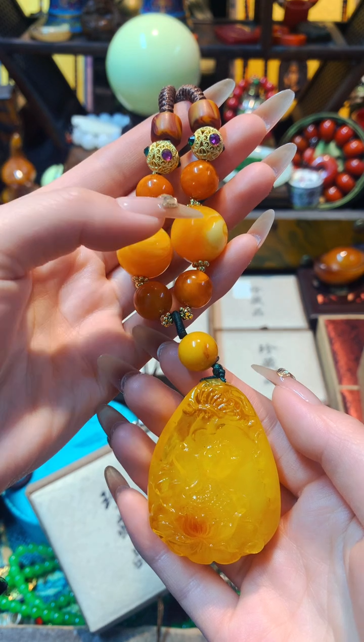 【闪购商品】蜜蜡颈饰未镶嵌主播推荐主播推荐