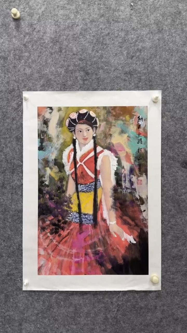 【闪购商品】绘画何雨春手绘国画
