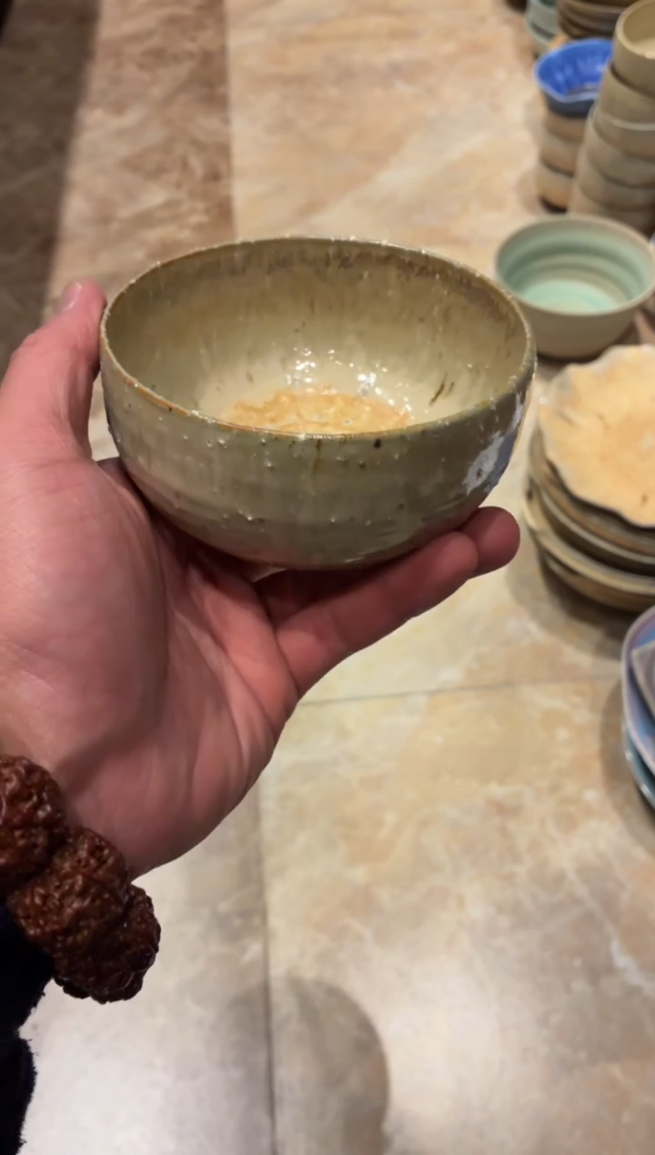 瓷片全量 4寸粗陶手工椰壳碗