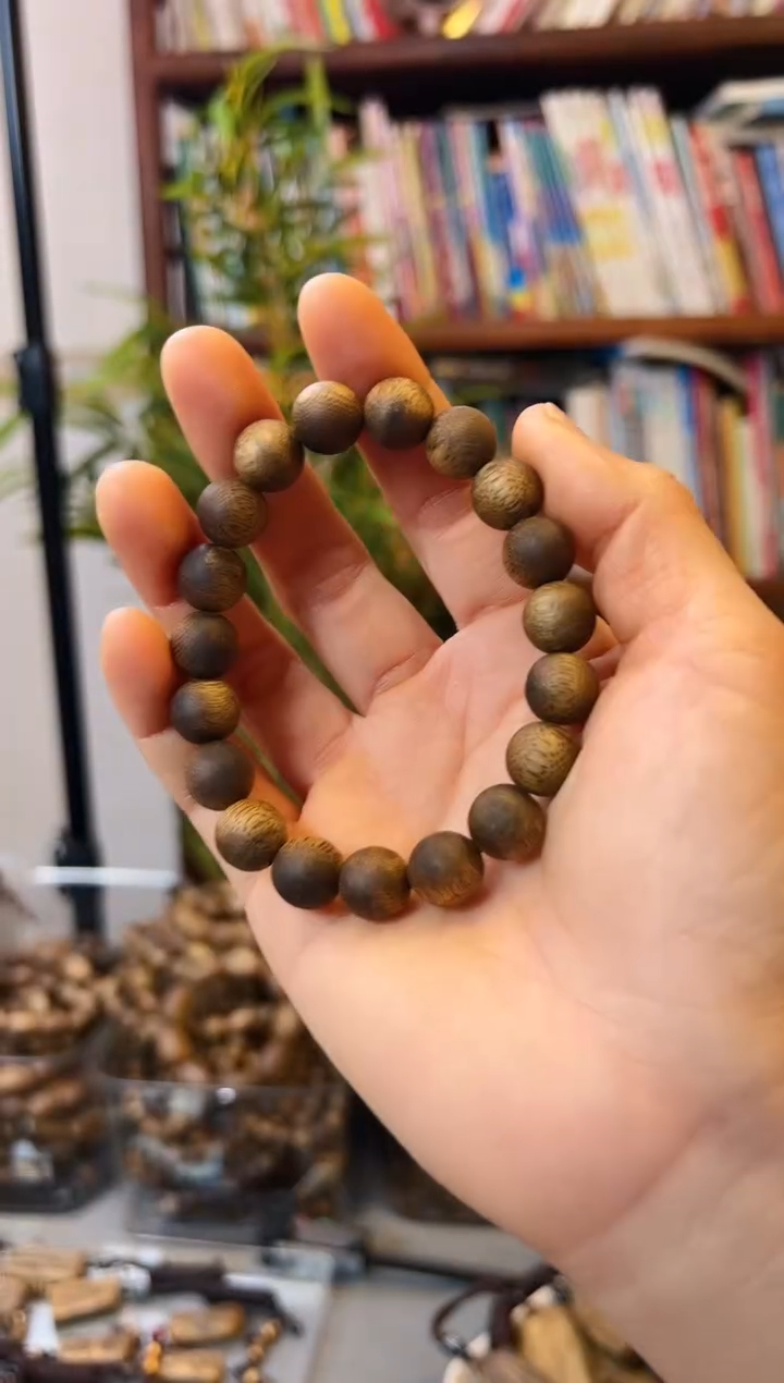 【闪购商品】沉香手串棋楠圆珠单圈