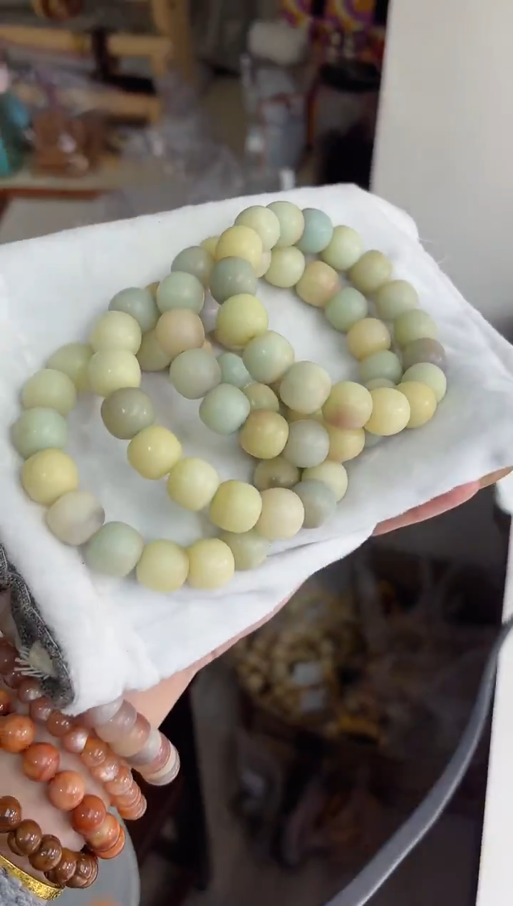 手串菩提根/象牙果沐l05马卡龙干磨桶珠12*14mm手串