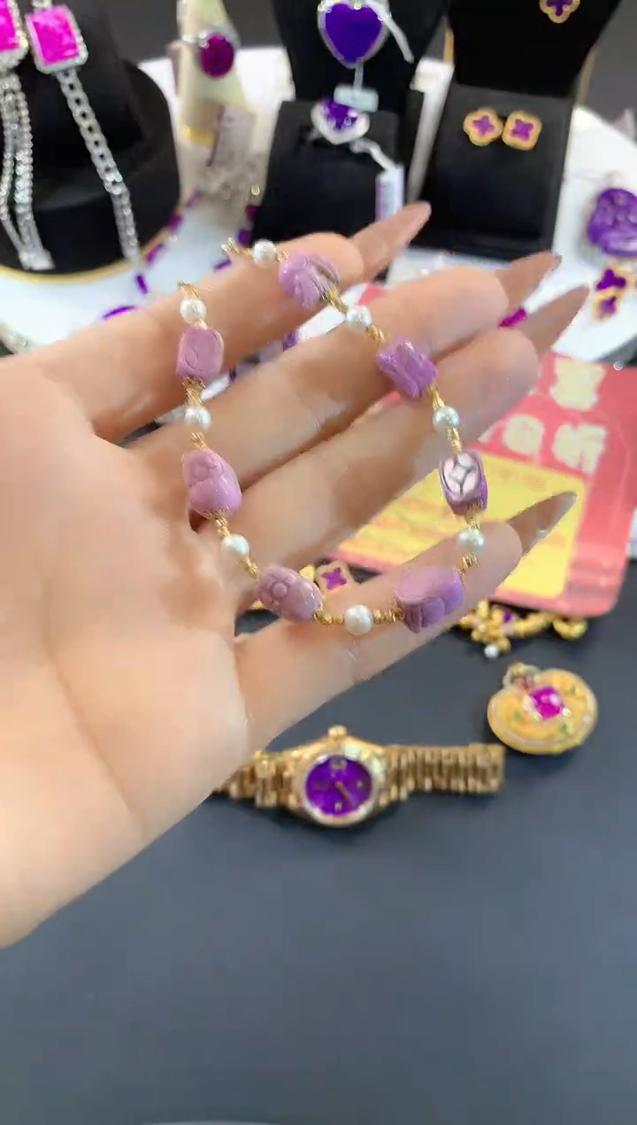 【闪购商品】苏纪石（舒俱来）.18K金镶嵌舒俱来手链