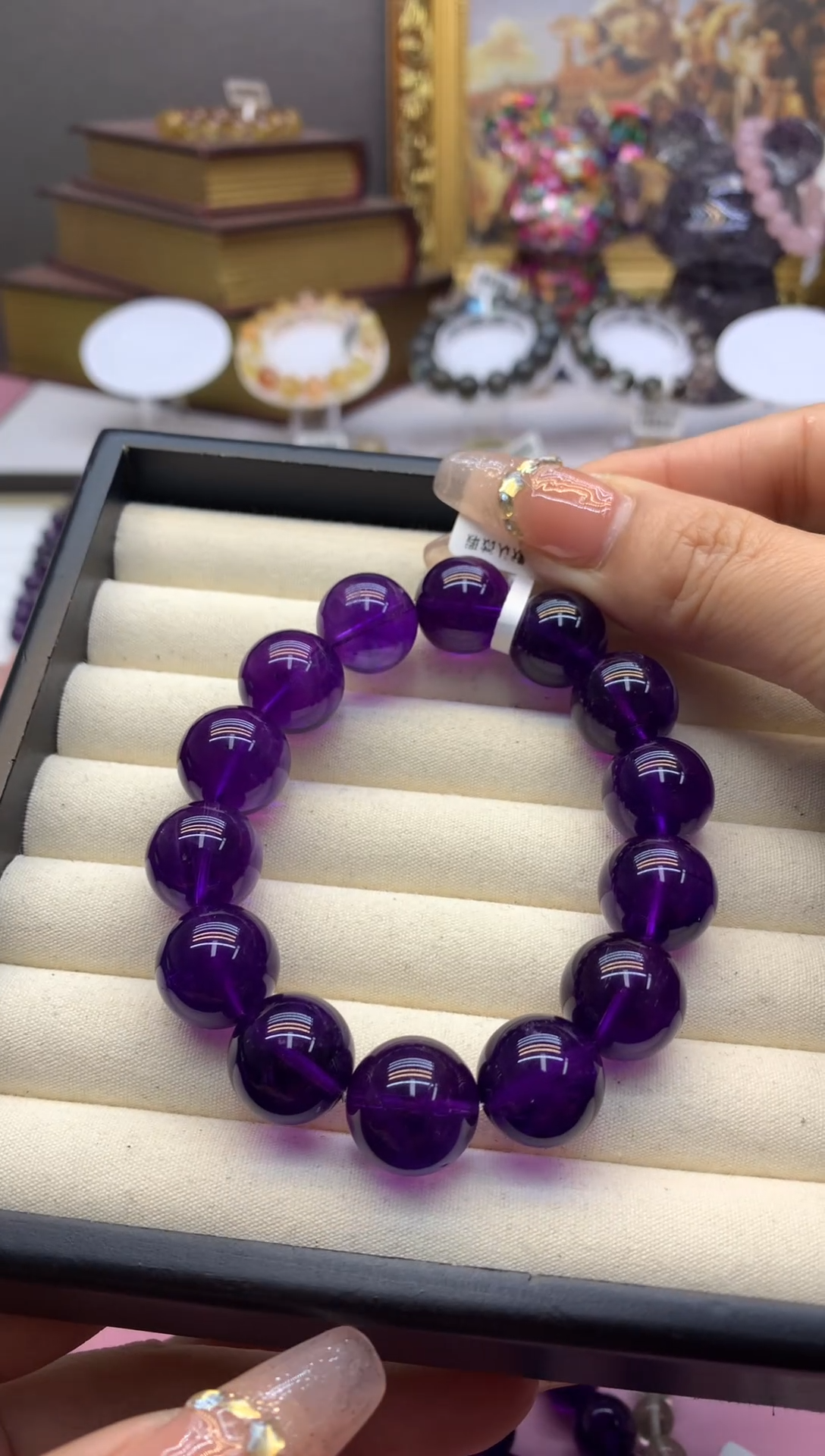 【闪购商品】水晶手串未镶嵌15+帝王紫乌拉圭紫水晶